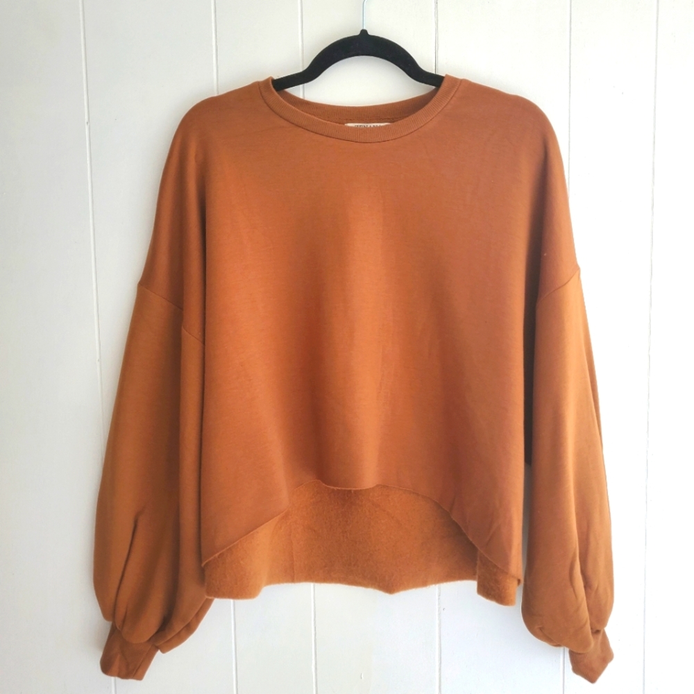 Raw Hem Crewneck